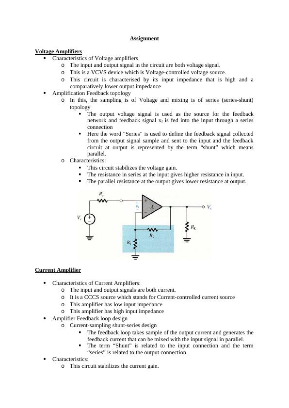 Understanding Voltage, Current, Transconductance and Transresistance Amplifiers_1