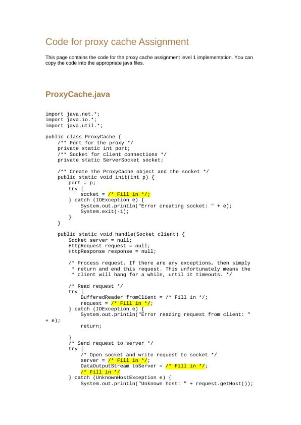 Code for Proxy Cache Assignment - Desklib_1
