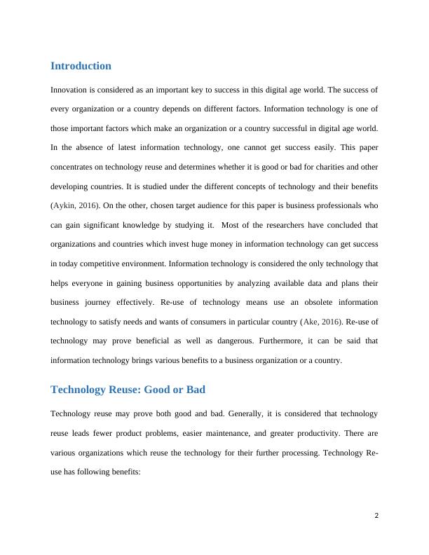 Information Technology Assignment - Innovation_3