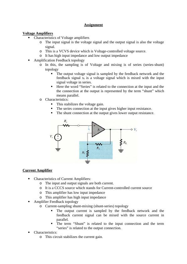 Understanding Voltage, Current, Transconductance and Transresistance Amplifiers_1