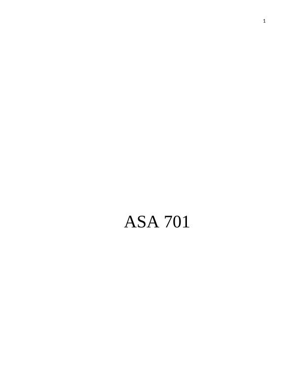 Importance of ASA 701 in ABC Learning Limited- Project Report_1