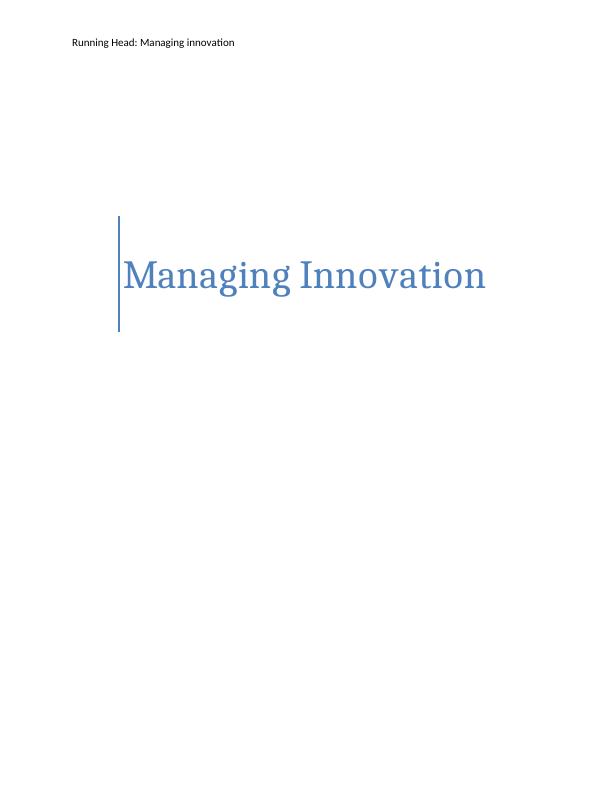 Cadbury Managing Innovation Strategy_1