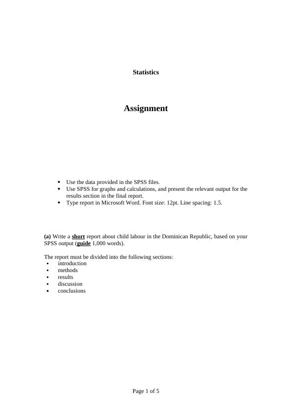 Statistics Assignment- SPSS file_1