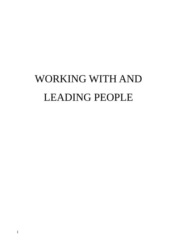 Report: Working With and Leading People_1