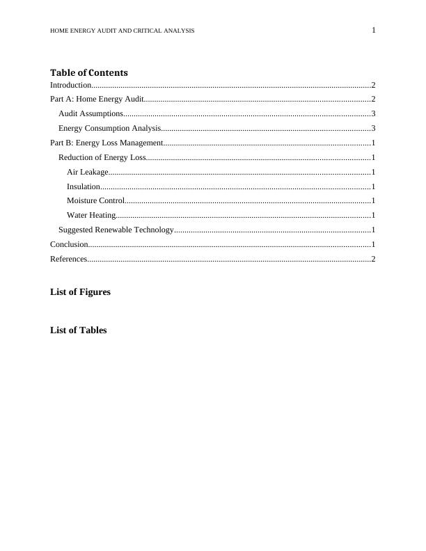 Home Energy Audit and Critical Analysis Report_2
