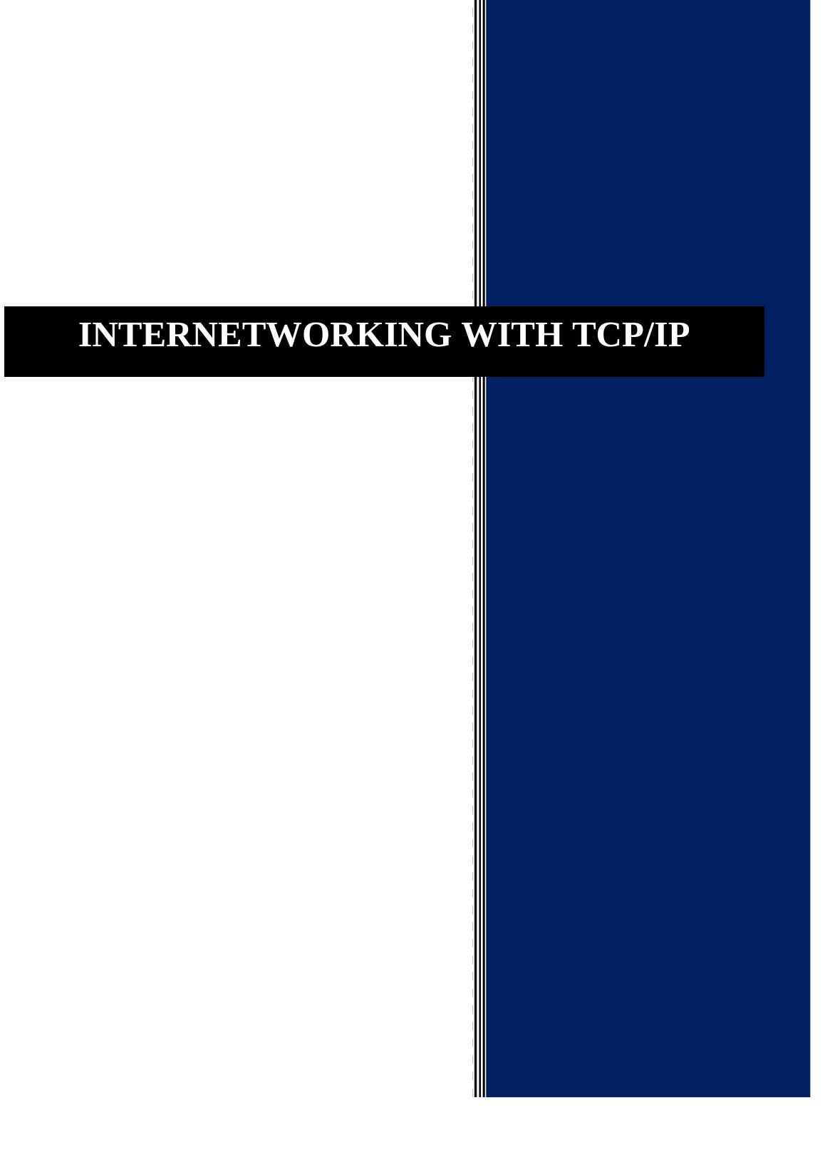 Internetworking With TCP IP | Assignment