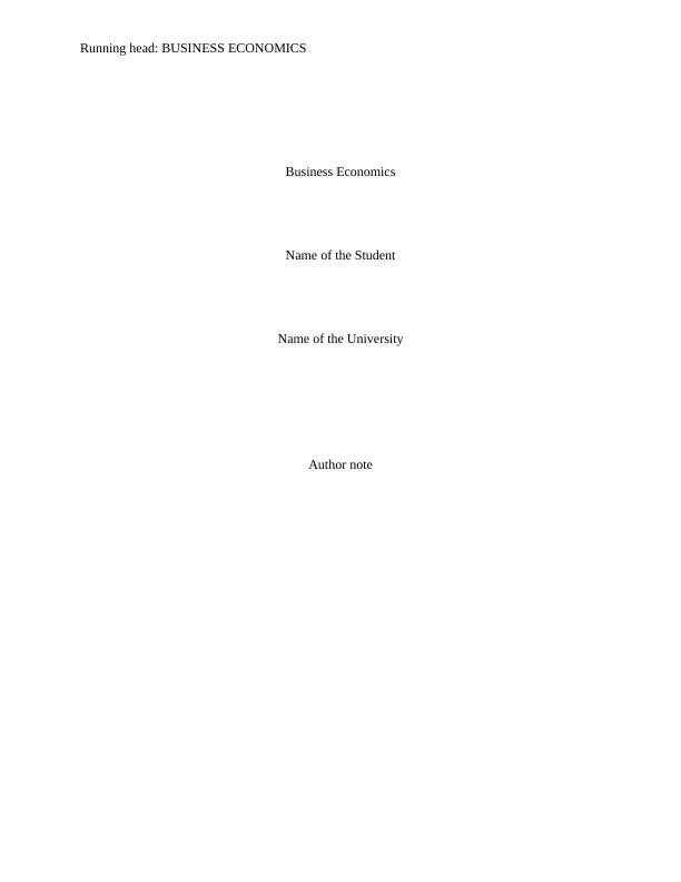 Business Economics Paper | Stable Equilibrium_1