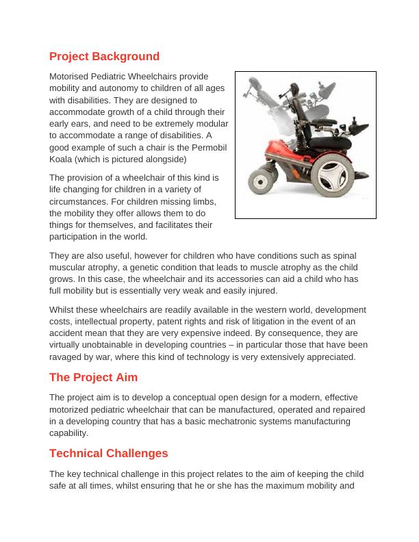 Project on Motorised Pediatric Wheelchairs_1