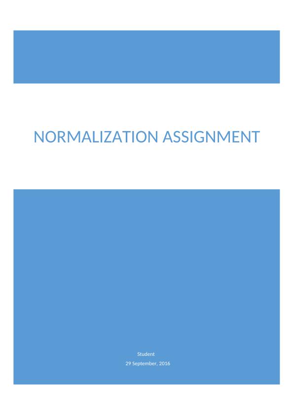 Normalization Assignment | Partial Dependency_1