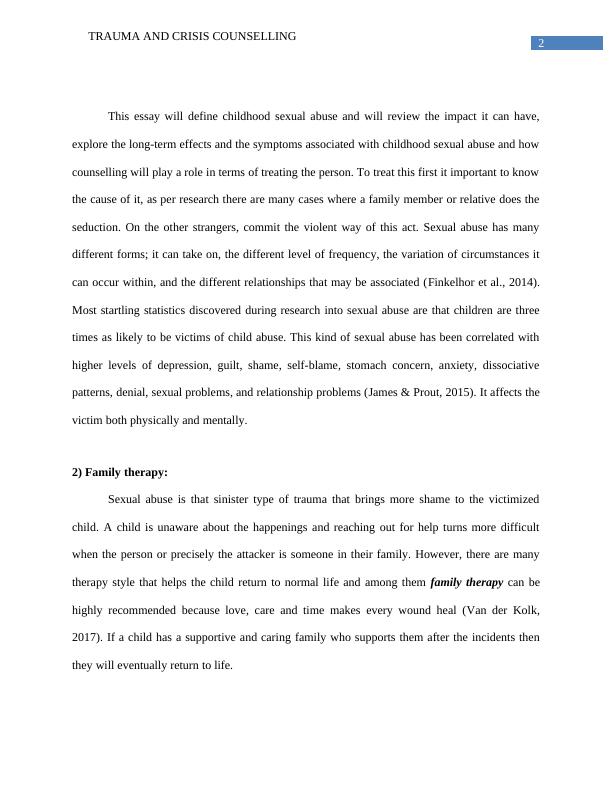 Essay on Child Sexual Abuse, Trauma and Crisis Counselling_3