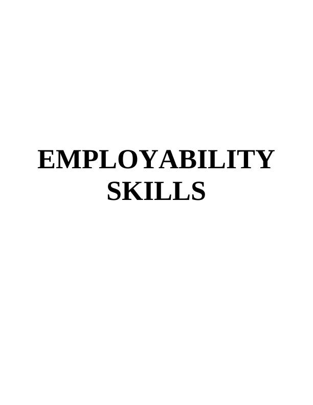 EMPLOYABILITYSKILLS INTROUCTION 3 TASK 13 1.1 Developing a set of responsibilities and performance objectives_1