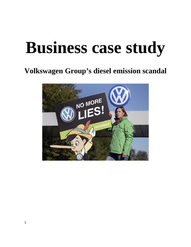 Strategic Analysis of Volkswagen Group_1