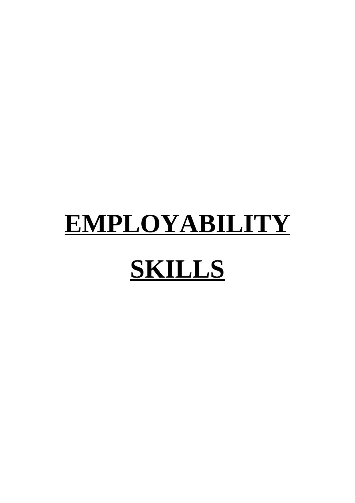 Employability Skills Report on NHS Hospitals_1