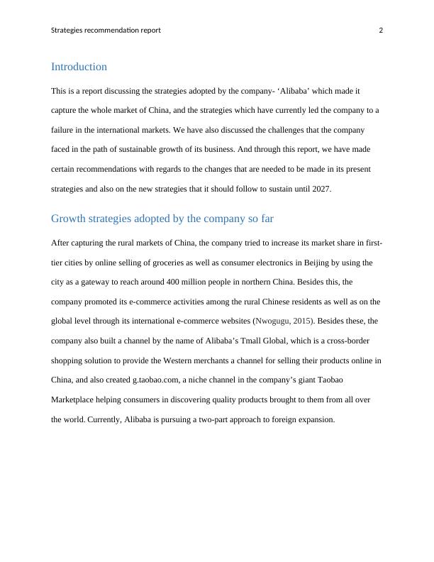Strategies Recommendation Report- Alibaba_3