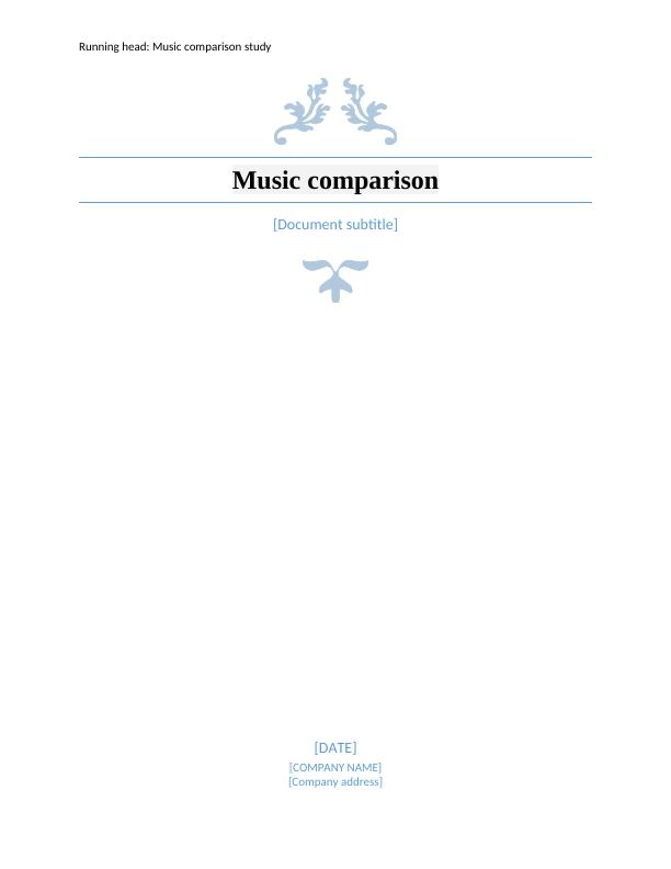 Music Comparison Study_1