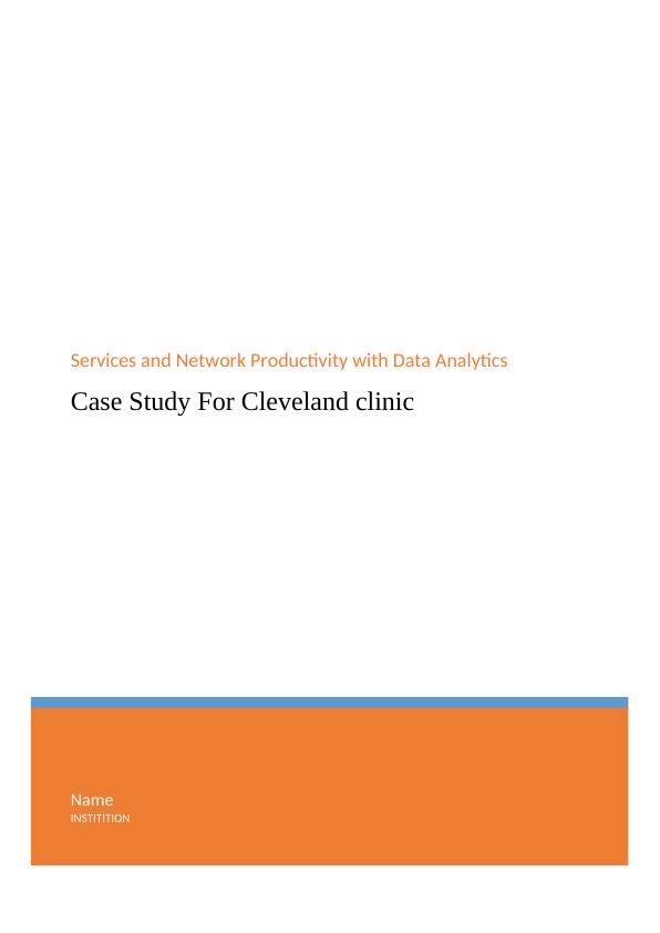Case Study of Cleveland clinic | Business Strategies_1