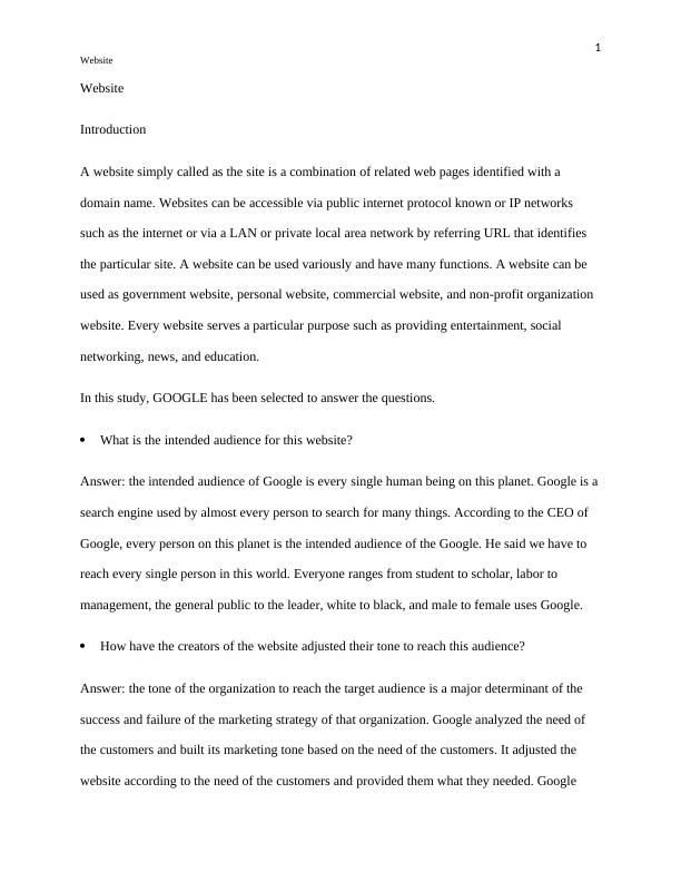 Google's Tone and Strategies for Reaching its Intended Audience_2