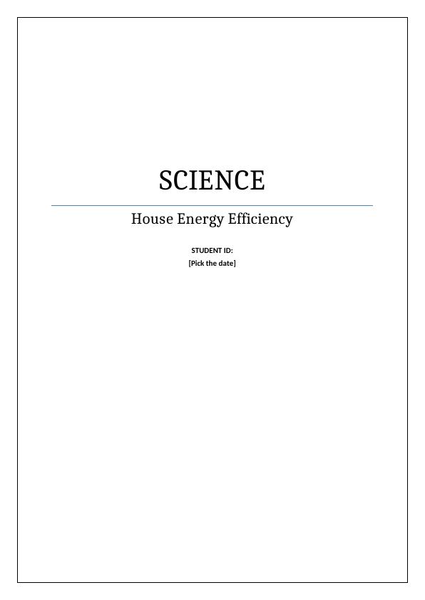 House Energy Efficiency Assignment_1