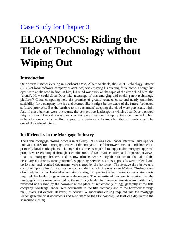Riding the Tide of Technology without Wiping Out: Case Study_1