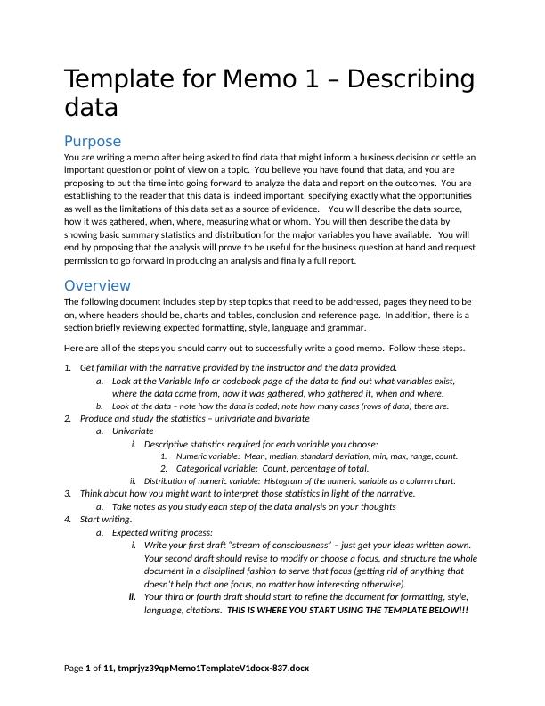 How to Write a Data-Driven Business Memo: Step-by-Step Guide and Template_1