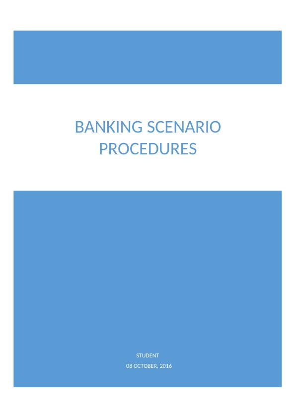 Banking Scenario Procedure Database SQL_1