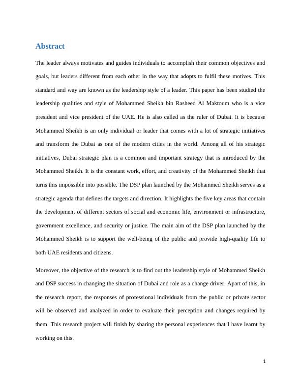 Leadership of Mohammed Bin Rasheed : Report_2