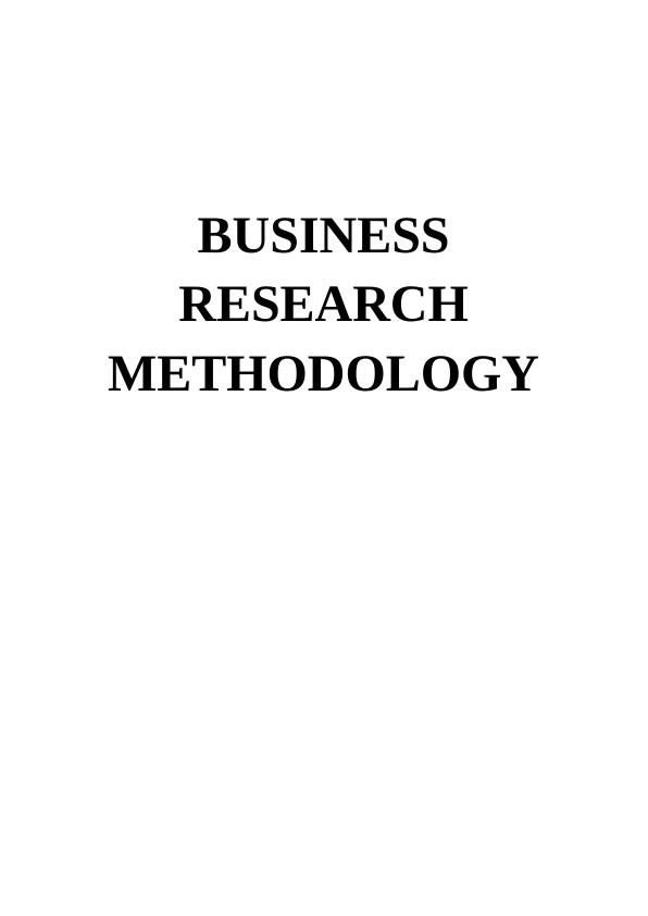 HI6008 - Assignment on Research Methodology_1