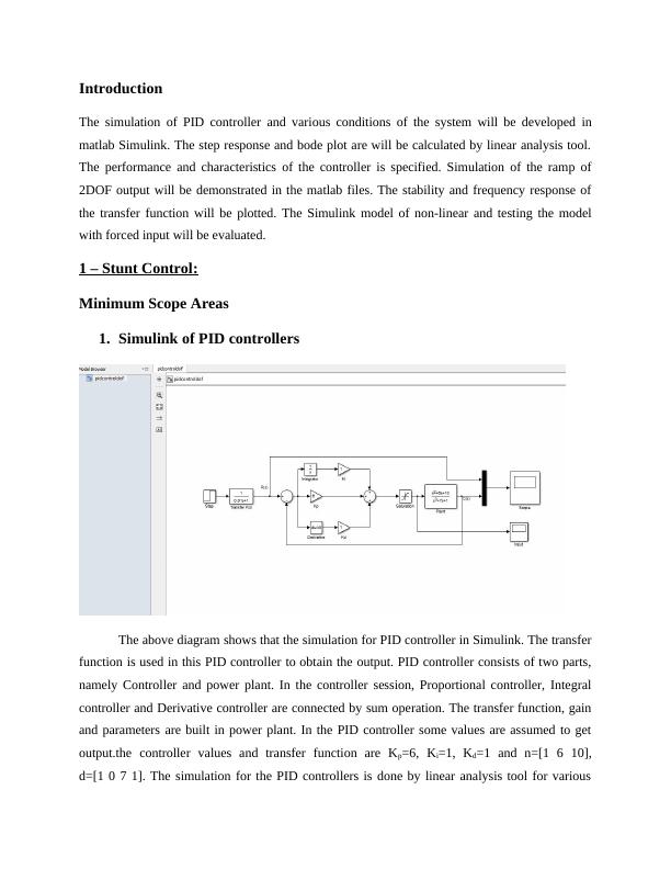 Simulation of PID Controllers | Report_1