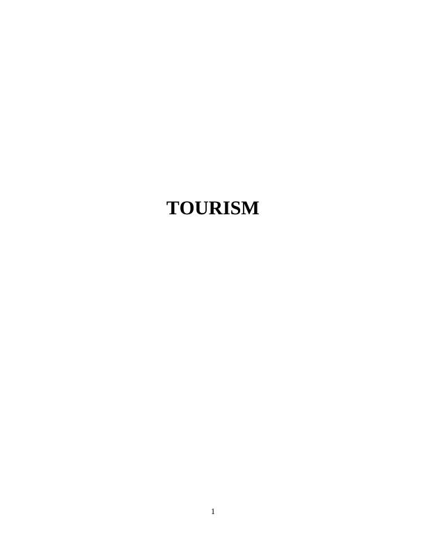 Cultural Tourism: STEEP Analysis, Scenario, Critical Assessment and Recommendations_1