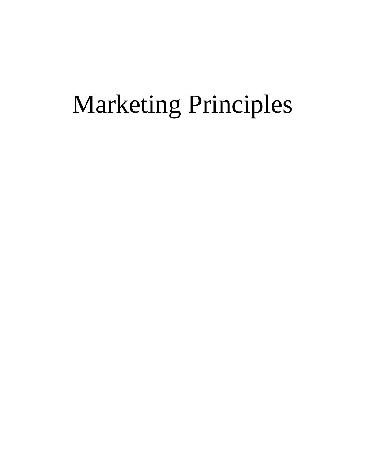 Marketing Principles of Marks & Spencer_1
