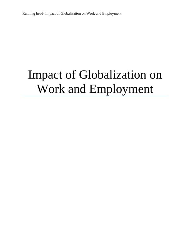 Impact of Globalization on Work and Employment_1