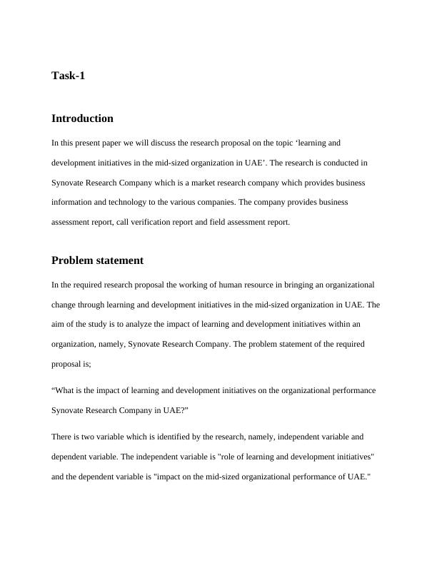 Research Proposal on Learning and Development Initiatives_4
