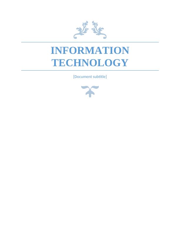 Information Technology Assignment - Innovation_1