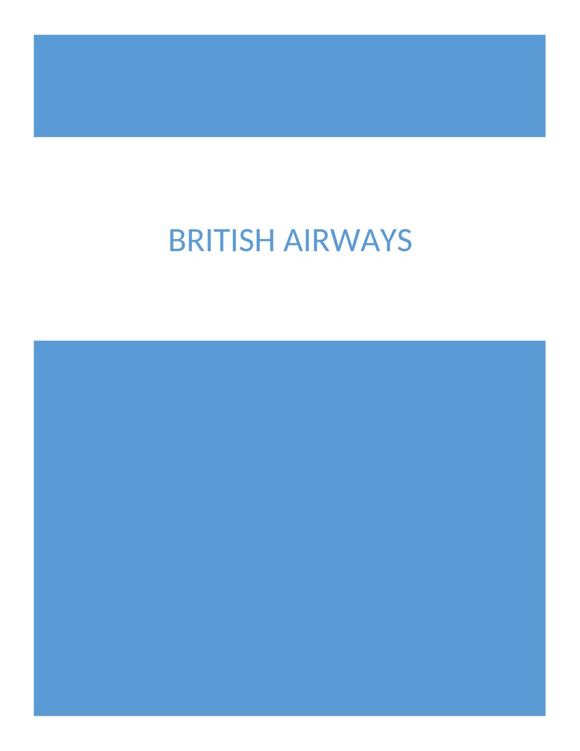 Marketing Strategy, International Marketing Problems and Challenges, Ethical Issues and Solutions for British Airways_1