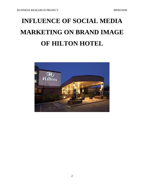 Social Media Marketing - Hilton Hotel Assignment_2