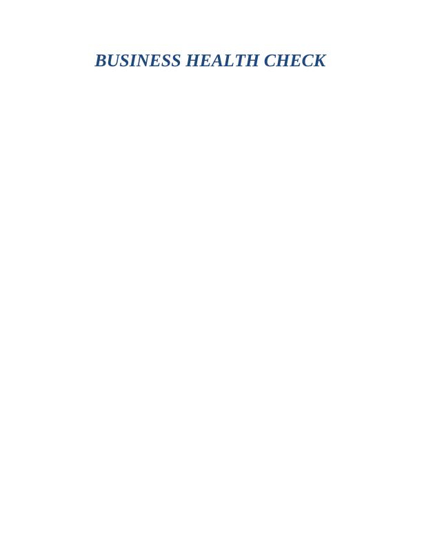 Business Health Check Report_1
