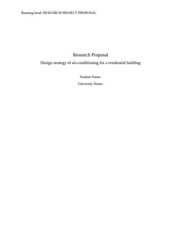 Design Strategy of Air-Conditioning for a Residential Building_1