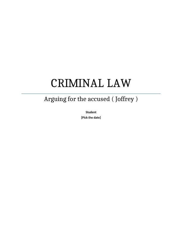 Criminal Law in Ireland | Assignment_1
