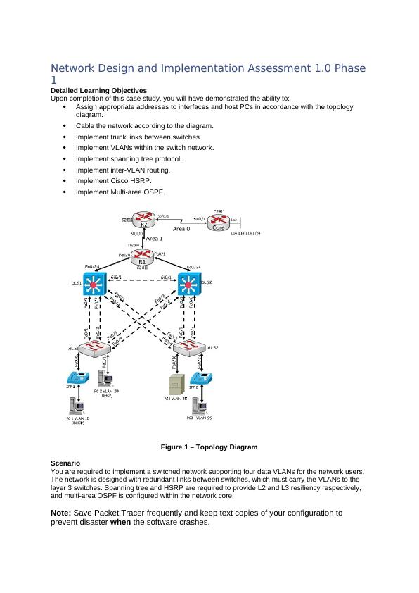 Network Design and Implementation | Assignment_1