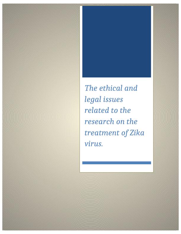 The Treatment of Zika Virus | Research_1
