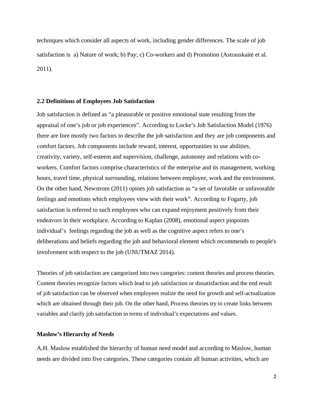 literature review on factors affecting job satisfaction