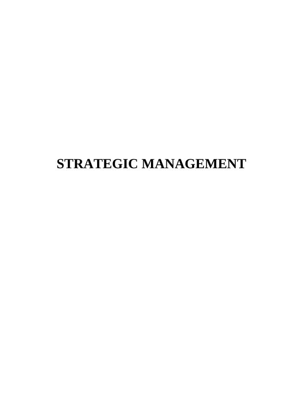 Case Study on Strategic Management- McDonald_1