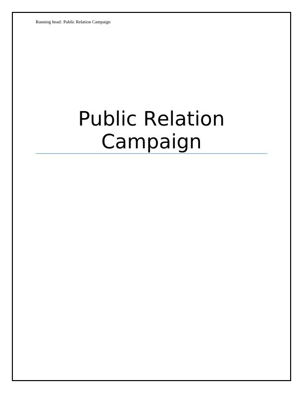 Public Relation Campaign for Mum Run: Planning and Execution_1