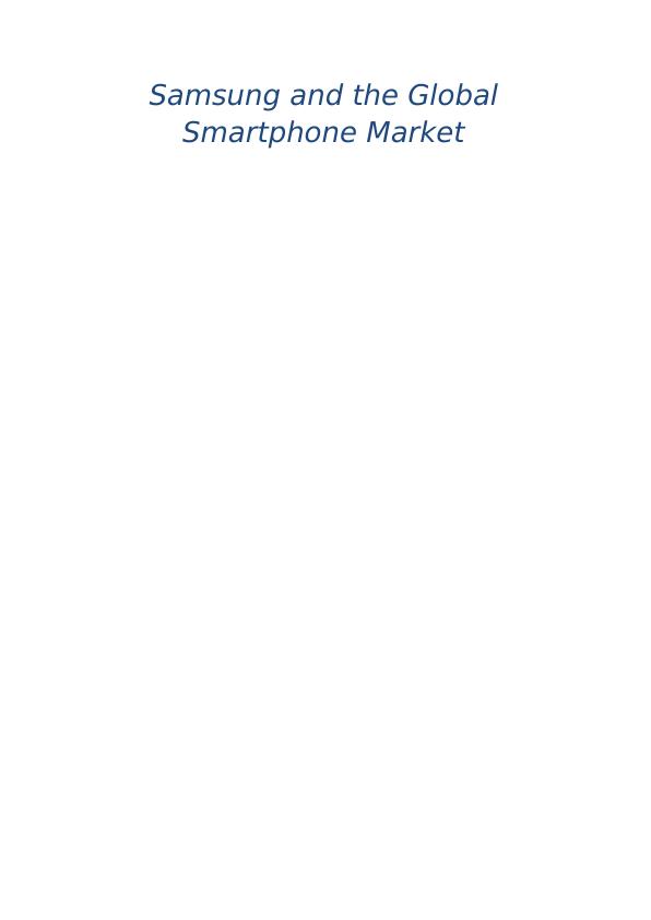 Samsung and the Global Smartphone Market_1