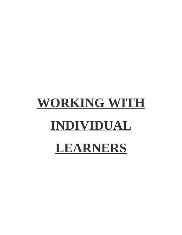 Working with Individual Learners: Roles and Responsibilities of Coaches, Mentors, and Teachers_1