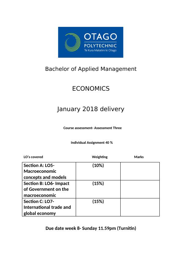 Bachelor of Applied Management Assignment PDF_1
