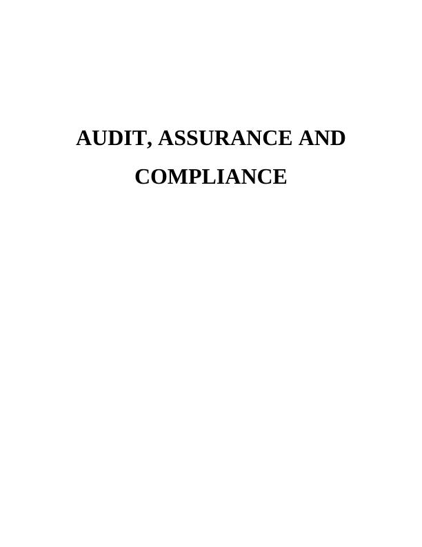 Audit, Assurance and Compliance_1