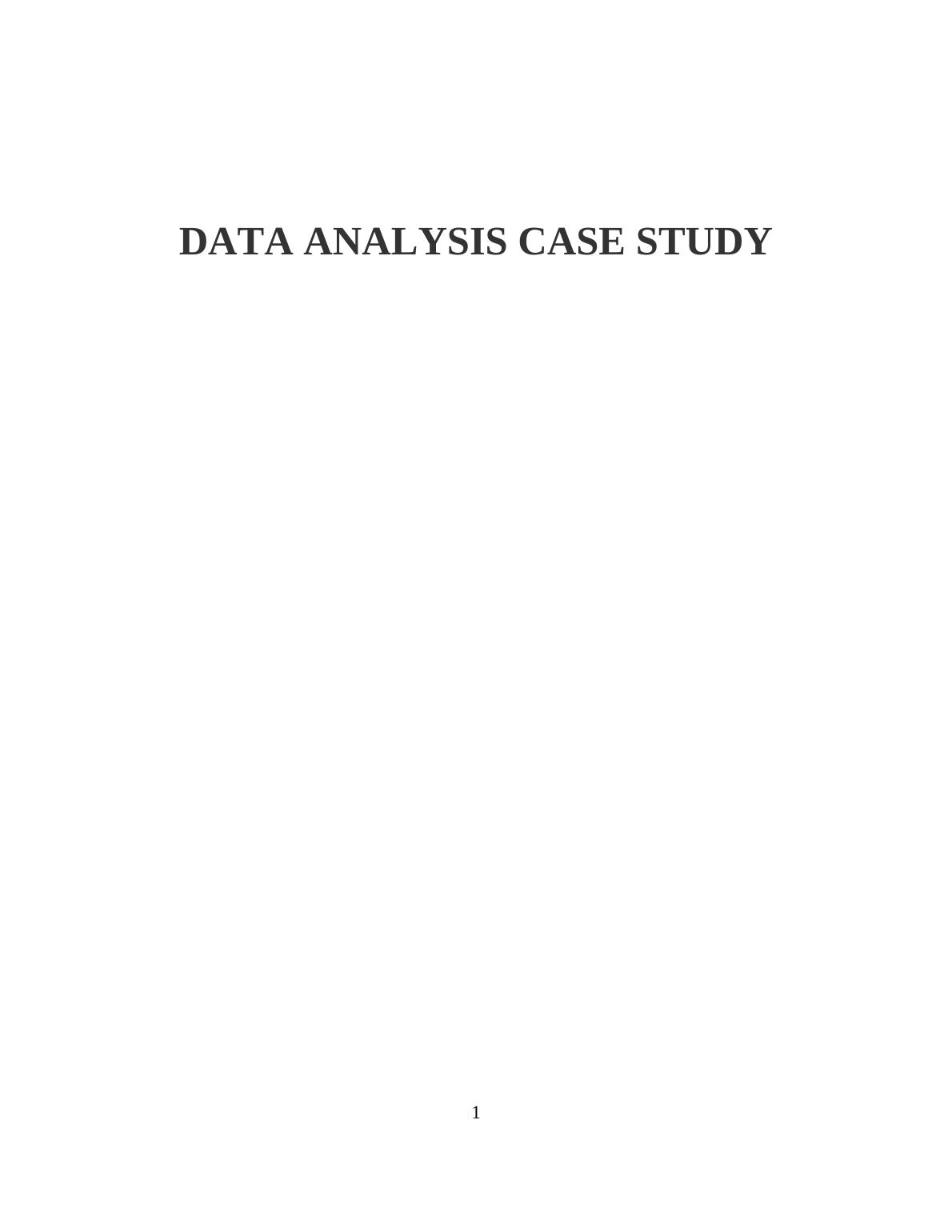 Data Analysis Case Study_1