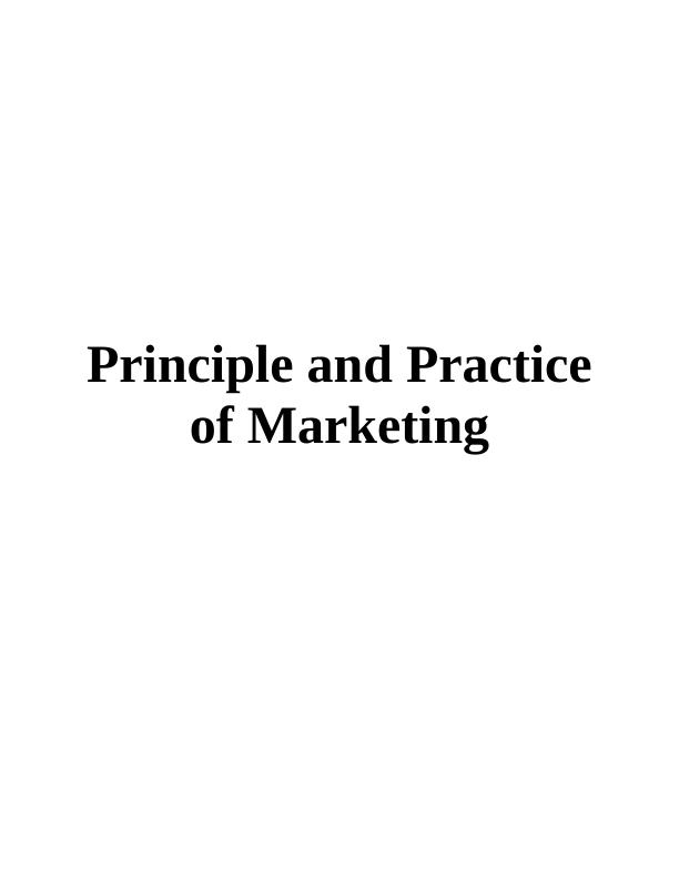 Assignment on Marketing Principles :Tesco_1