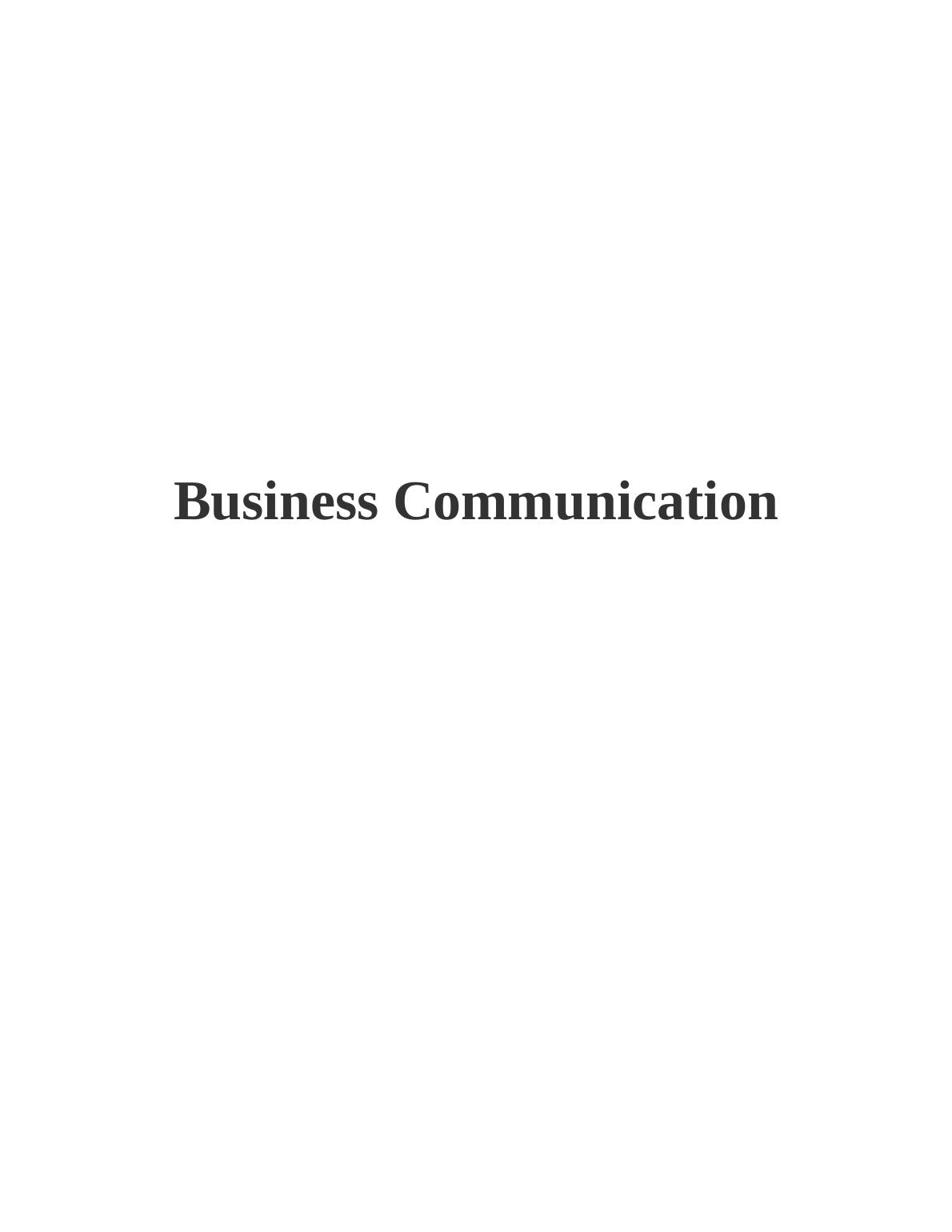 Business Communication: Marketing, Advertising, and Public Relation_1